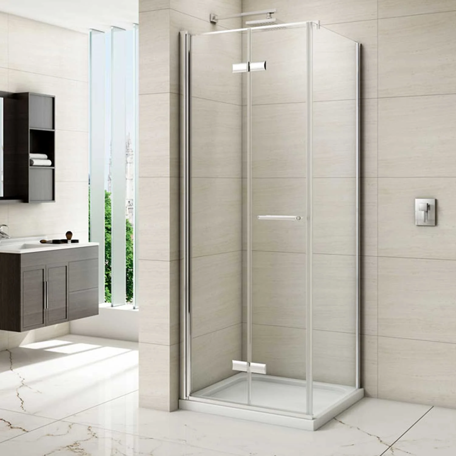 Frameless Bi fold Shower Door